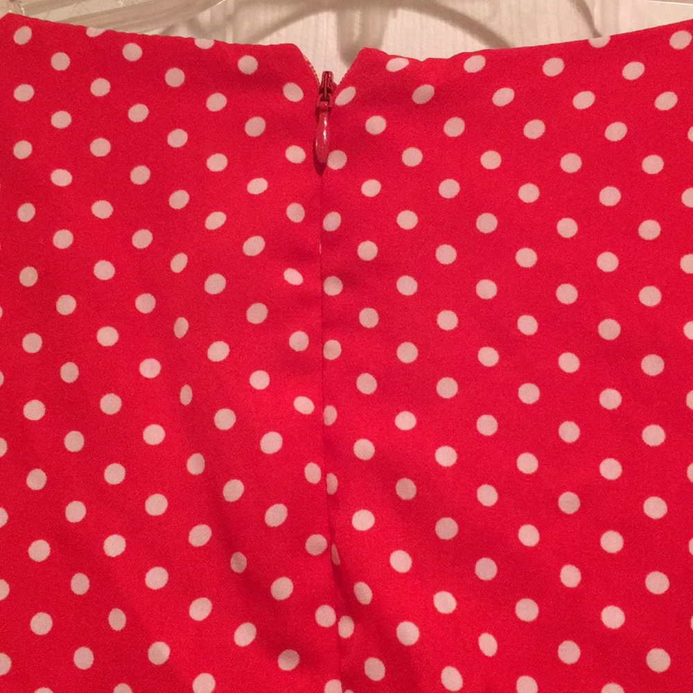 Polka Dot Midi Dress w/ Bow Sleeves.Minnie… - Picture 6 of 6